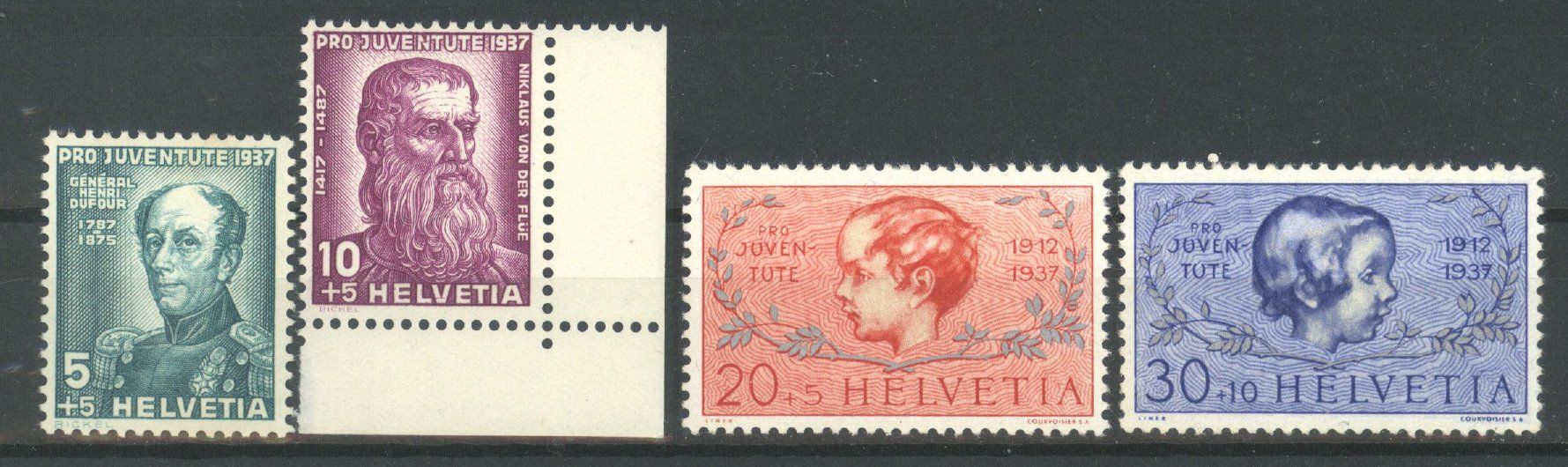 Tutti i francobolli: 1937, Pro Juventute, ohne Falz ** – Nuovo (secondo la descrizione) da Willisau venduto da Vollstempel