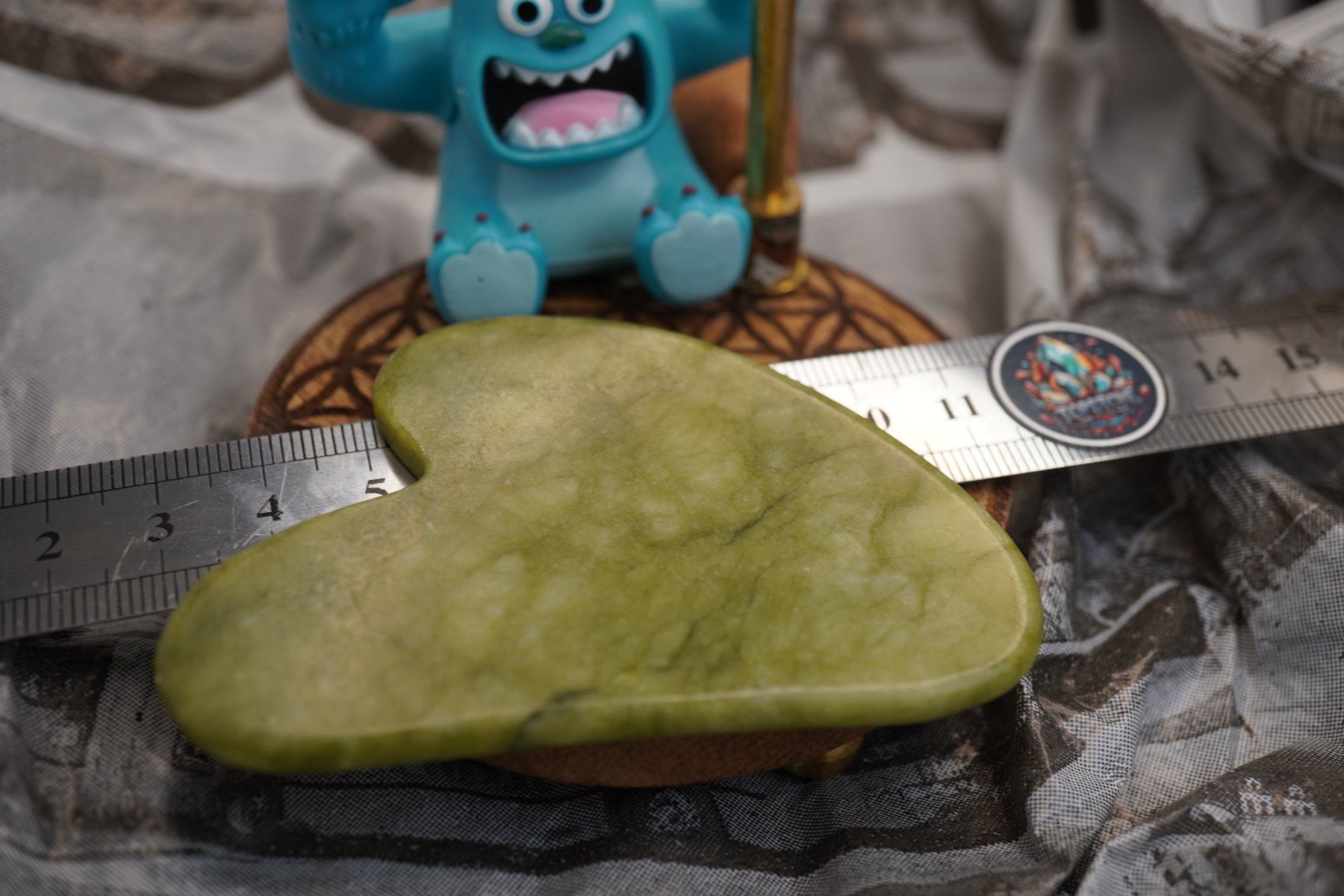 Mineralien & Heilsteine: Gua Sha Massage-Stein    Jade   Nephrit   ab 1.- – Neu und originalverpackt aus Eschenbach SG von topstone 4