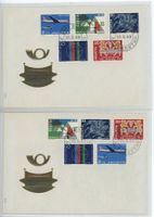 Sondermarken I 1969, 2 FDCs mit verschiedenen Anordnungen