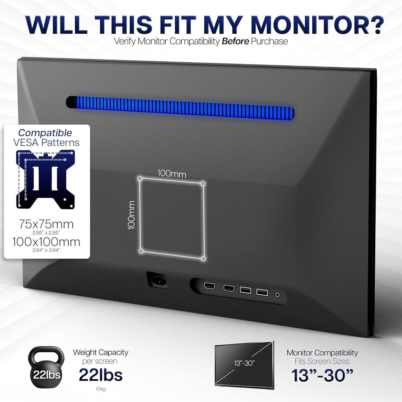 Staffa per monitor: Monitor Halterung 2 Monitore VESA höhenverstellbar – Nuovo e nell'imballaggio originale da Zürich venduto da jasminleut 2