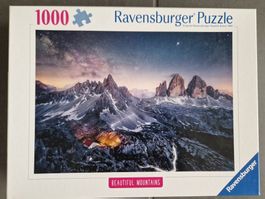Ravensburger Puzzle Berge 1000 Teile - vollständig