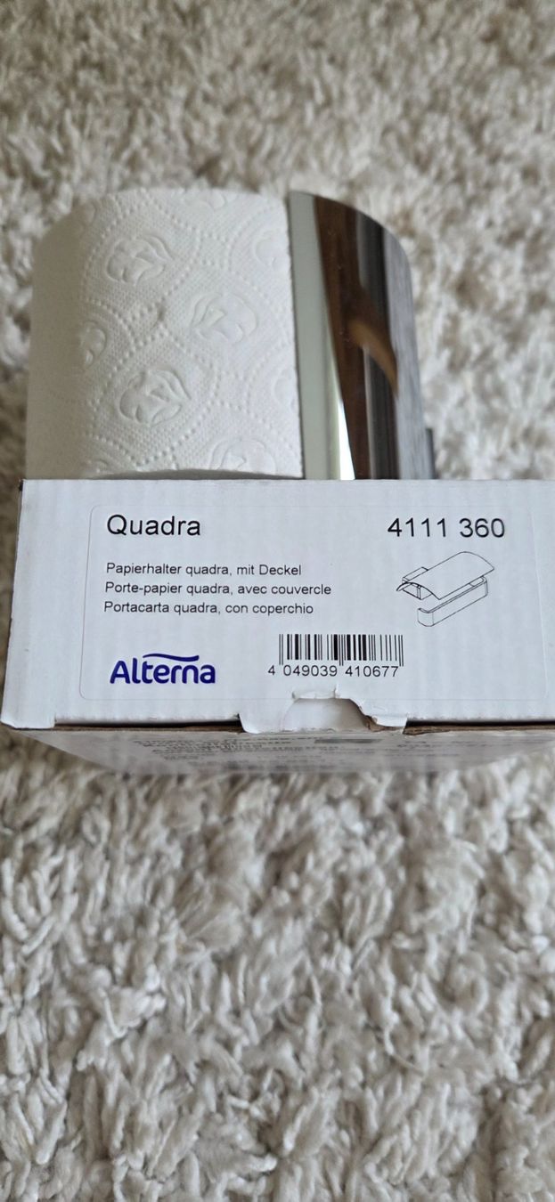 Alterna WC: Neuer WC Papierhalter Alterna Quadra – Nuovo e nell'imballaggio originale da Frauenfeld venduto da samui04