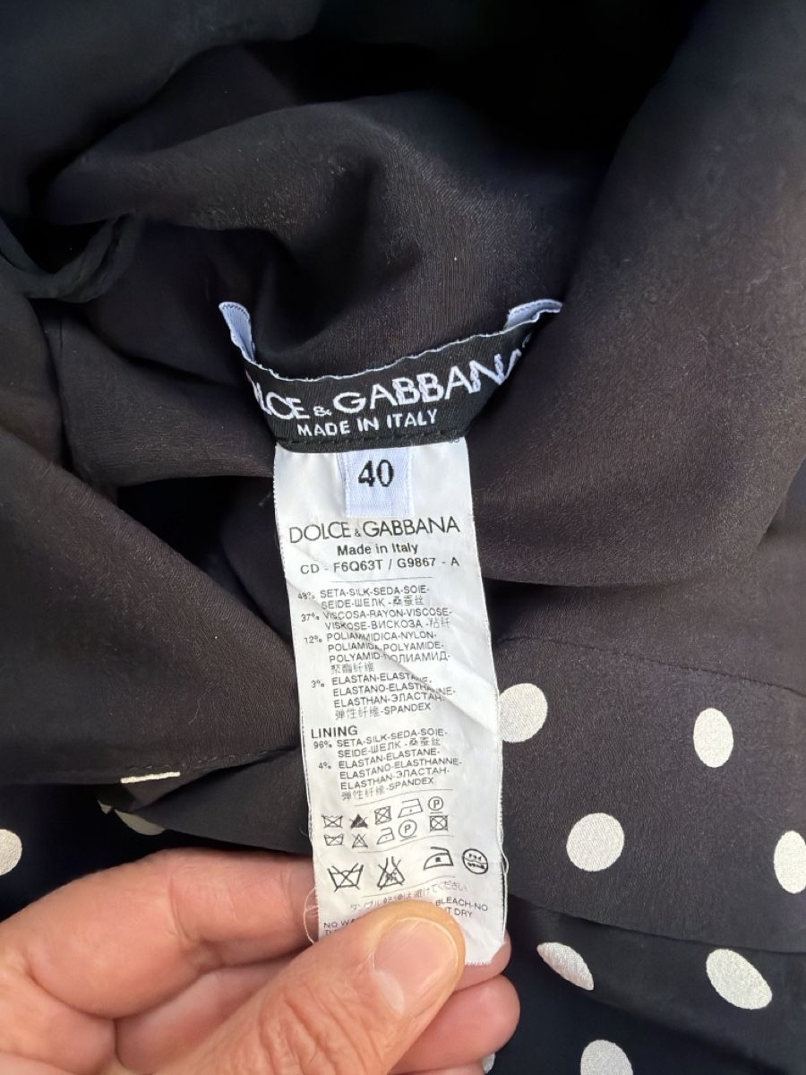 Vestiti: Dolce&gabbana Elegante abito in pizzo e seta nera – Usato da Adliswil venduto da Rampella 3