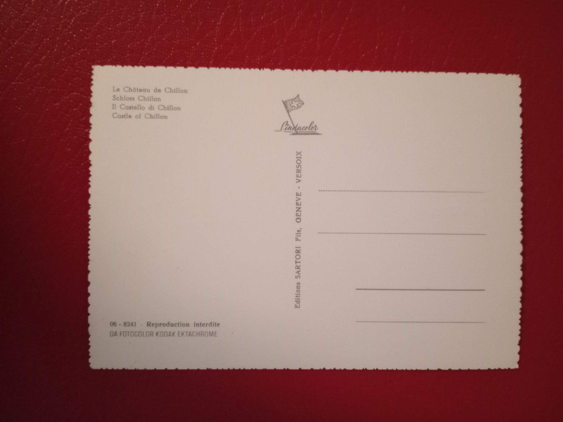Cartes postales: AK Chateau de Chillon Boote – D'occasion à Küttigen par Melisch1000 1