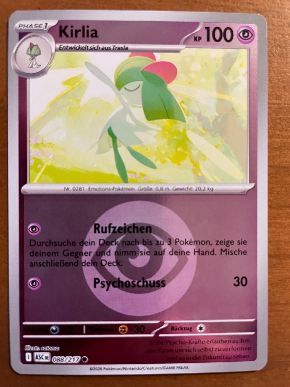 Pokémon Carte collezionabili: Pokemon Kirlia Reverse (Versand gratis) – Nuovo (secondo la descrizione) da Chur venduto da Angerson