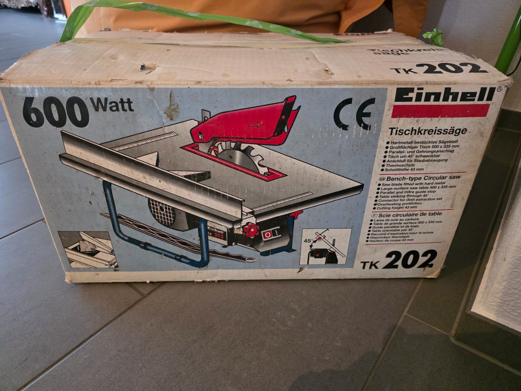 Einhell Seghe: Einhell Tischkreissäge TK 202 600W – Nuovo (secondo la descrizione) da Wohlen AG venduto da Burton01