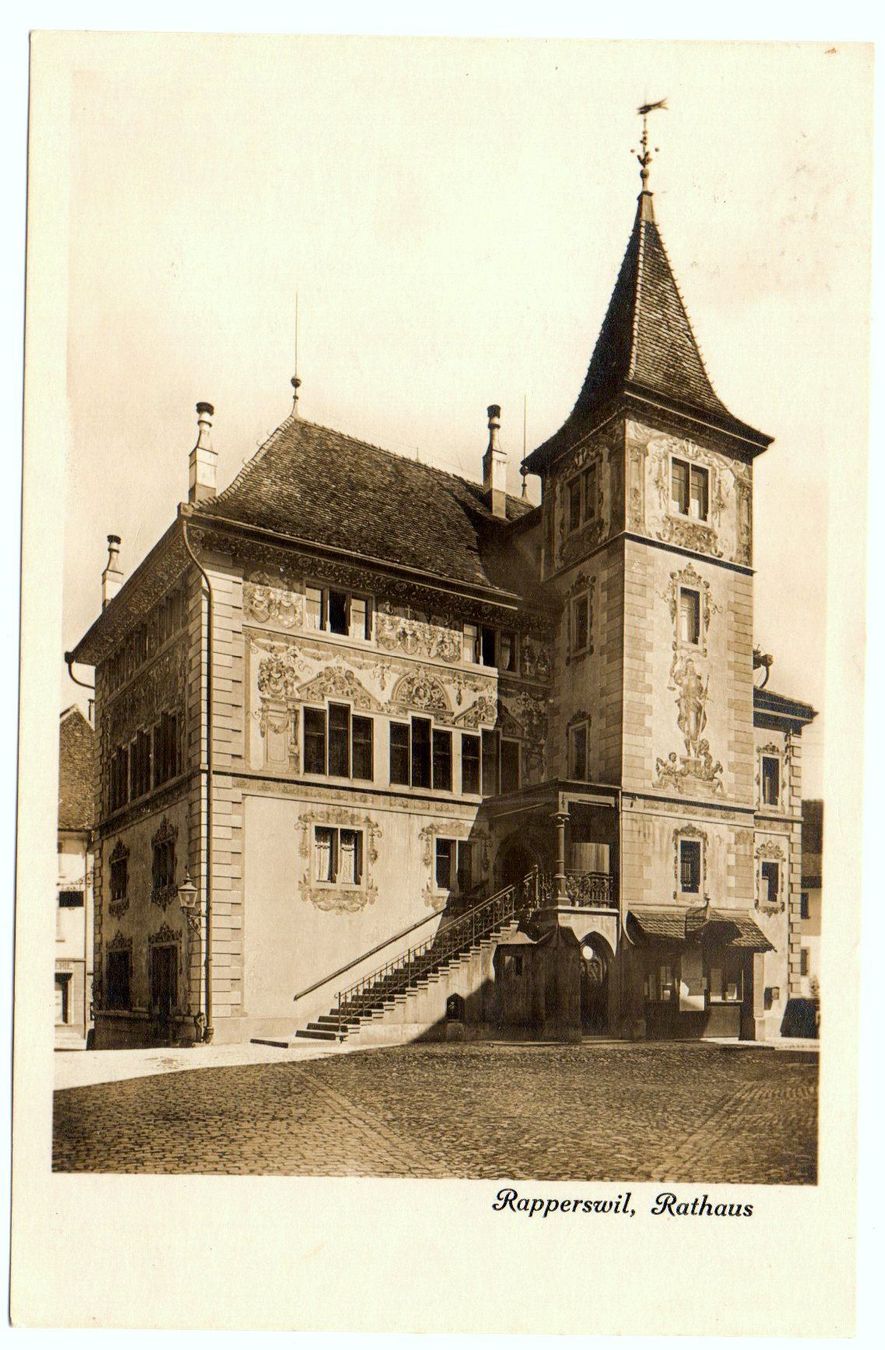 Cartes postales: RAPPERSWIL Rathaus – D'occasion à Jona par philajona