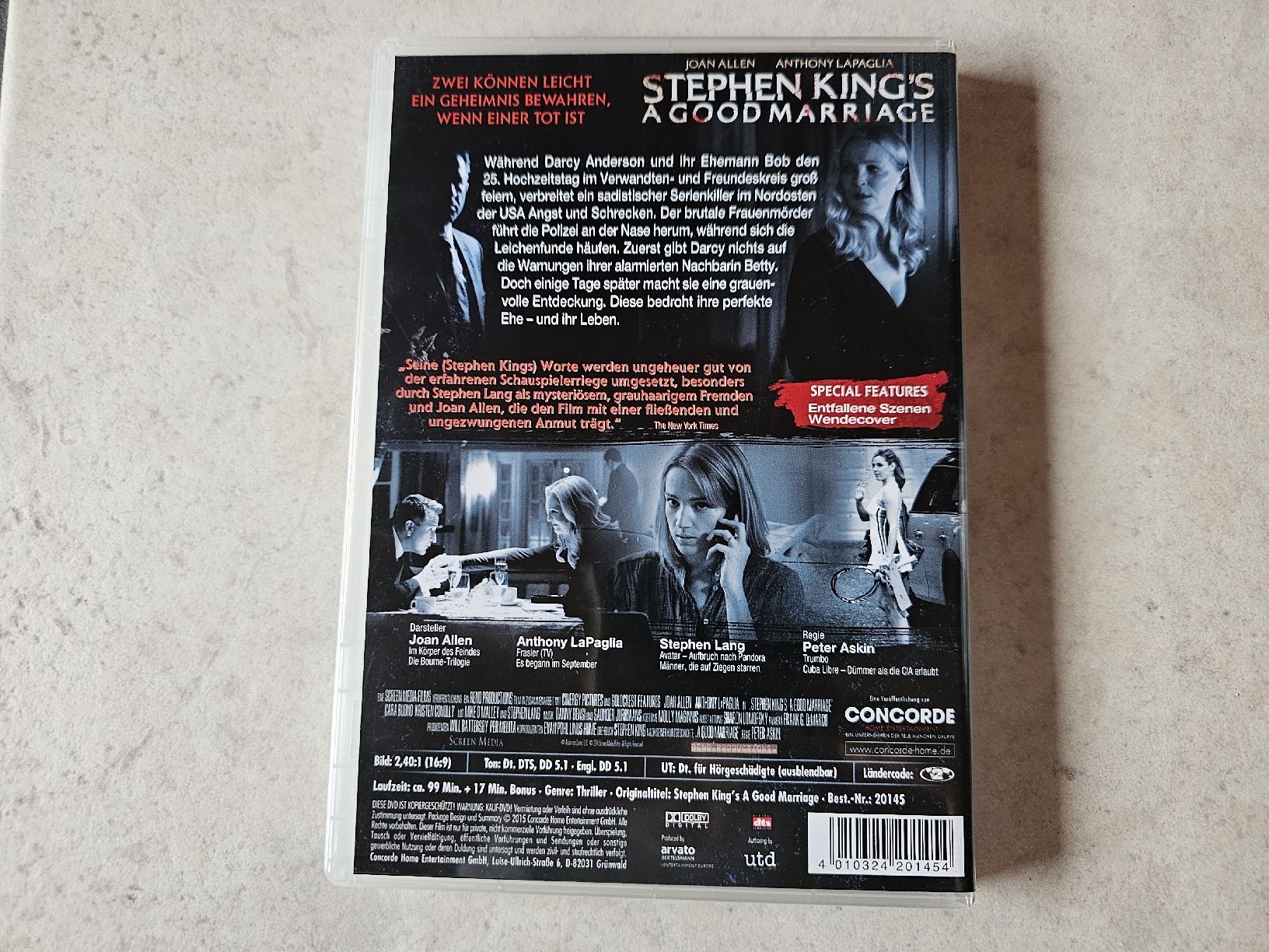 Tutti i DVDs: Stephen King's A Good Marriage – Usato da Schneisingen venduto da backstore24 1