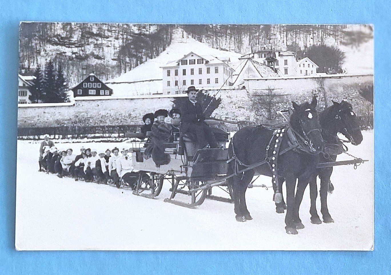 Cartoline postali: Davos - Wintersport - Schlittenpartie – Usato da Rothrist venduto da RROENK