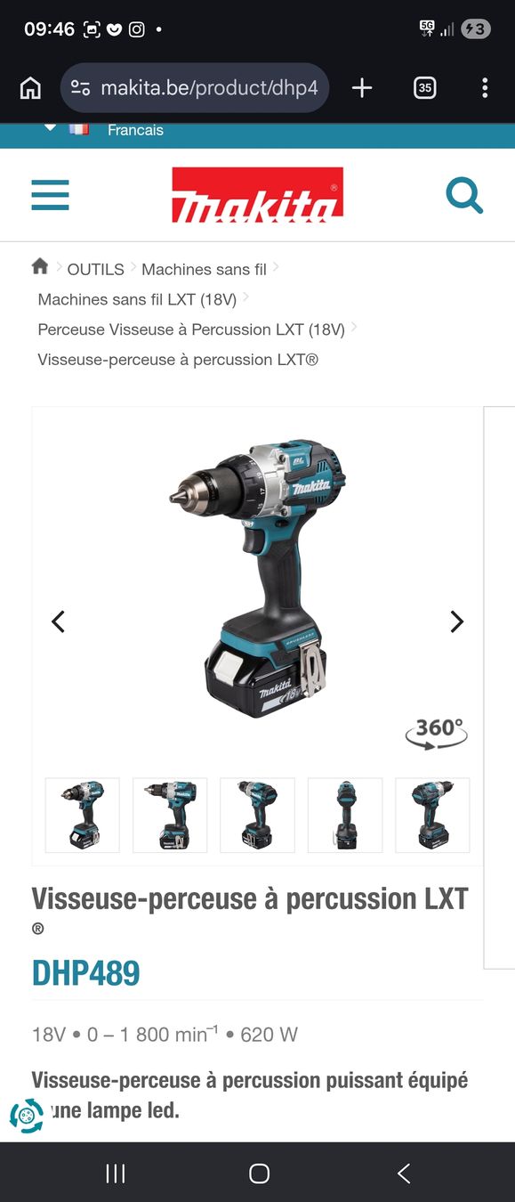 Makita Tutte le macchine: Machien makita occasion – Usato da Vugelles-La Mothe venduto da koz_q5v9