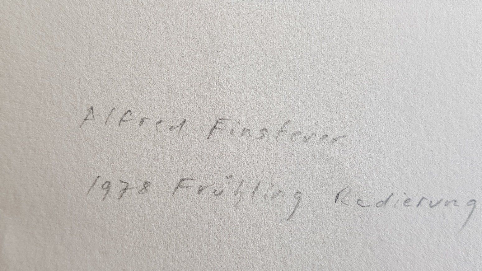 Grafica & Litografie: Alfred Finsterer -  1908 - 1996 Stuttgart   -  German Art – Usato da Horw venduto da Kunstreich7 7
