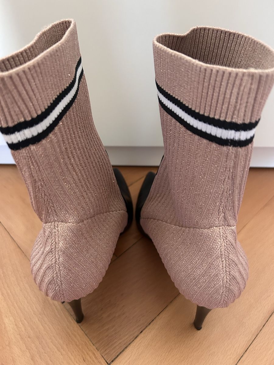 Scarpe da donna: Mid-calf fabric and leather boots by Pollini – Nuovo (secondo la descrizione) da Biel/Bienne venduto da zit_v5yc 4