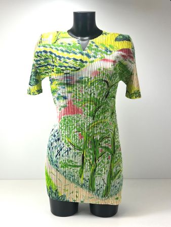 PLEATS PLEASE ISSEY MIYAKE 2023 Rainforest Tunika/Kleid/Top