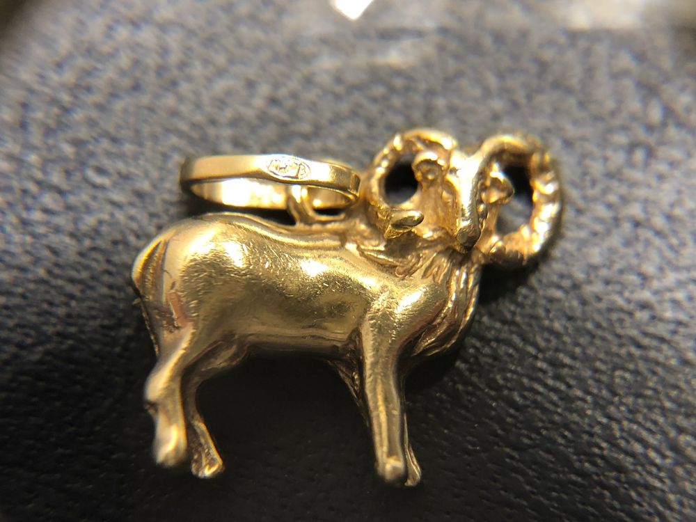 Ciondoli: Anhänger ZODIAC Widder aus 18 Karat Gelbgold Au 750 – Usato da Bern venduto da bombich 8