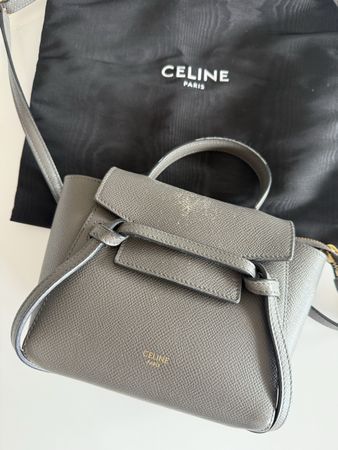 Celine “Belt Bag”, Nano , grau