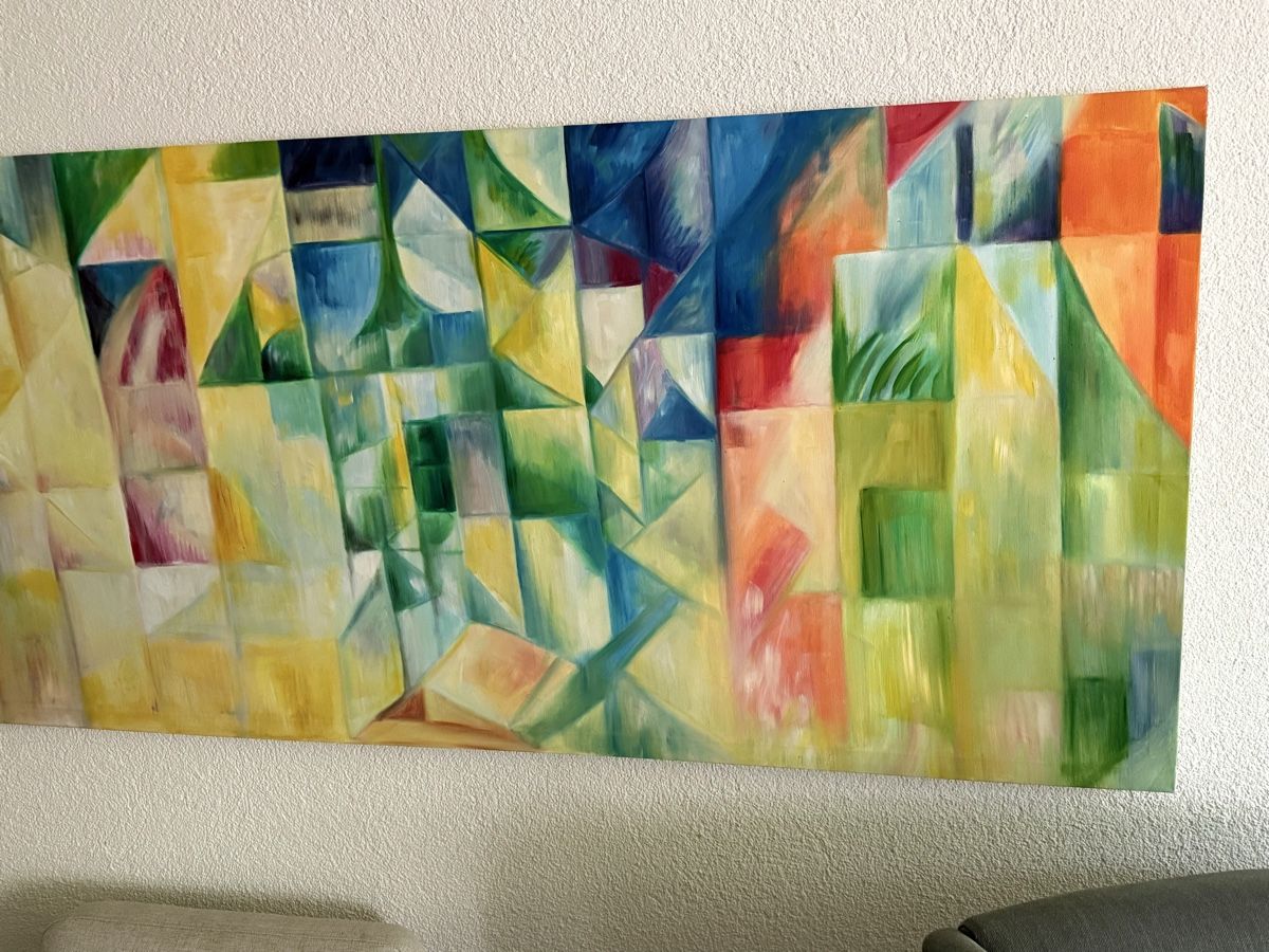 Gemälde: Gemälde gross farbig bunt Schweiz 198x78 cm – Gebraucht aus Uster von AlabasterOne 2
