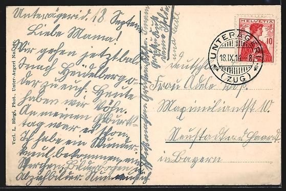 Cartes postales: Menzingen, Blick auf die Lorzentobelbr – D'occasion à Berlin par bartko-reher 1
