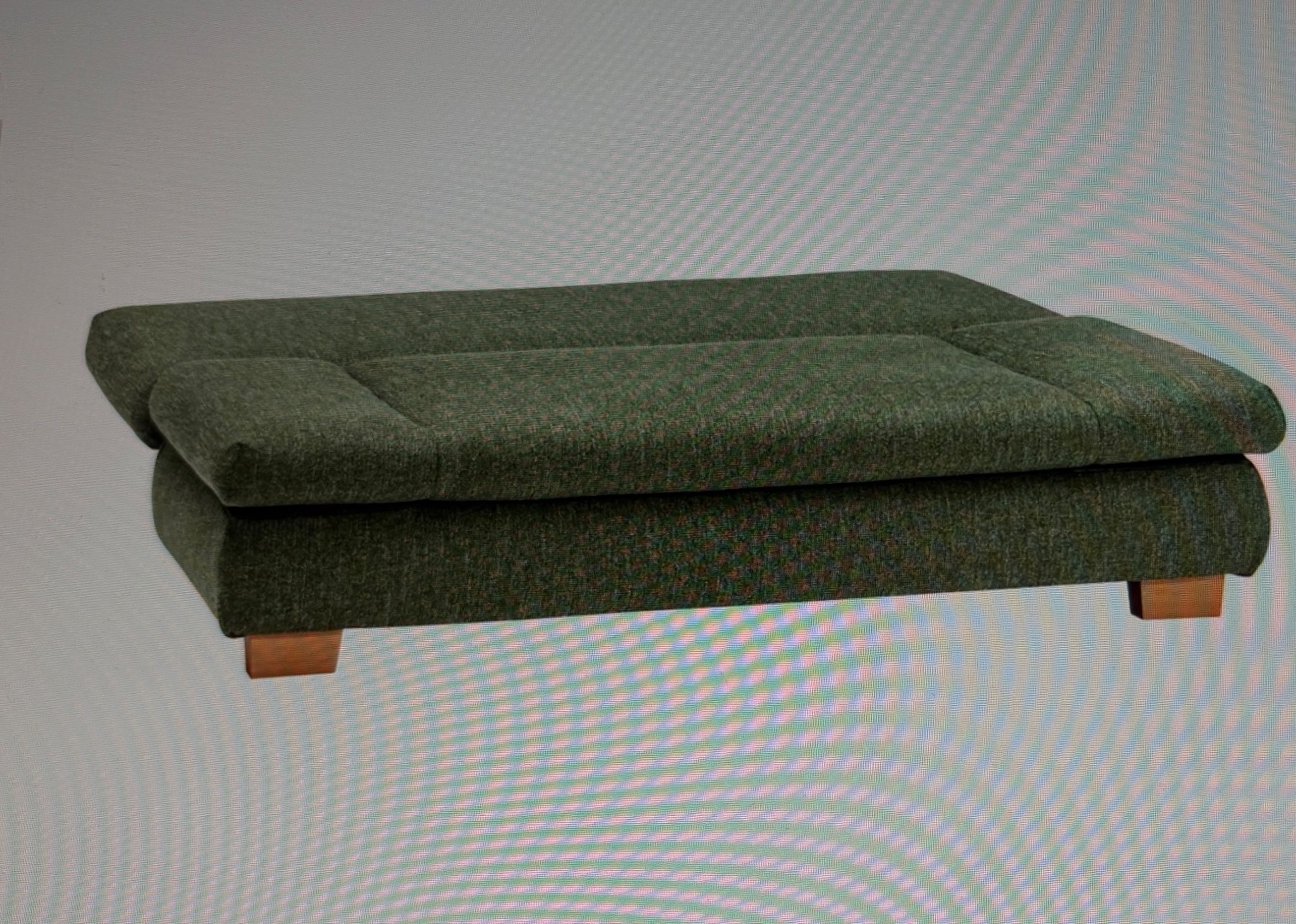 Pfister Sofas: Bettsofa Stoff dunkelgrün Tweed – Gebraucht aus Lachen SZ von loewin63 2
