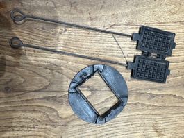 Petit gaufrier ancien waffeleisen