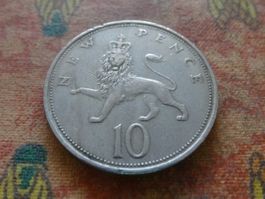 ROYAUME-UNI  10 Pence  1971