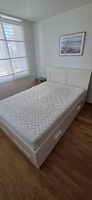 Ikea Brimnes Bett 140x200, Emma Lattenrost & Matratze