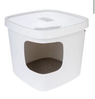 Saubere Katzenklo Box weiss, wenig gebraucht, Sommertop!