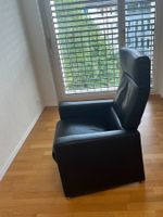 schwarzer echt Leder-Relaxsessel der Marke Brühl