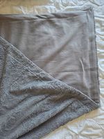 2x Kuscheldecke grau