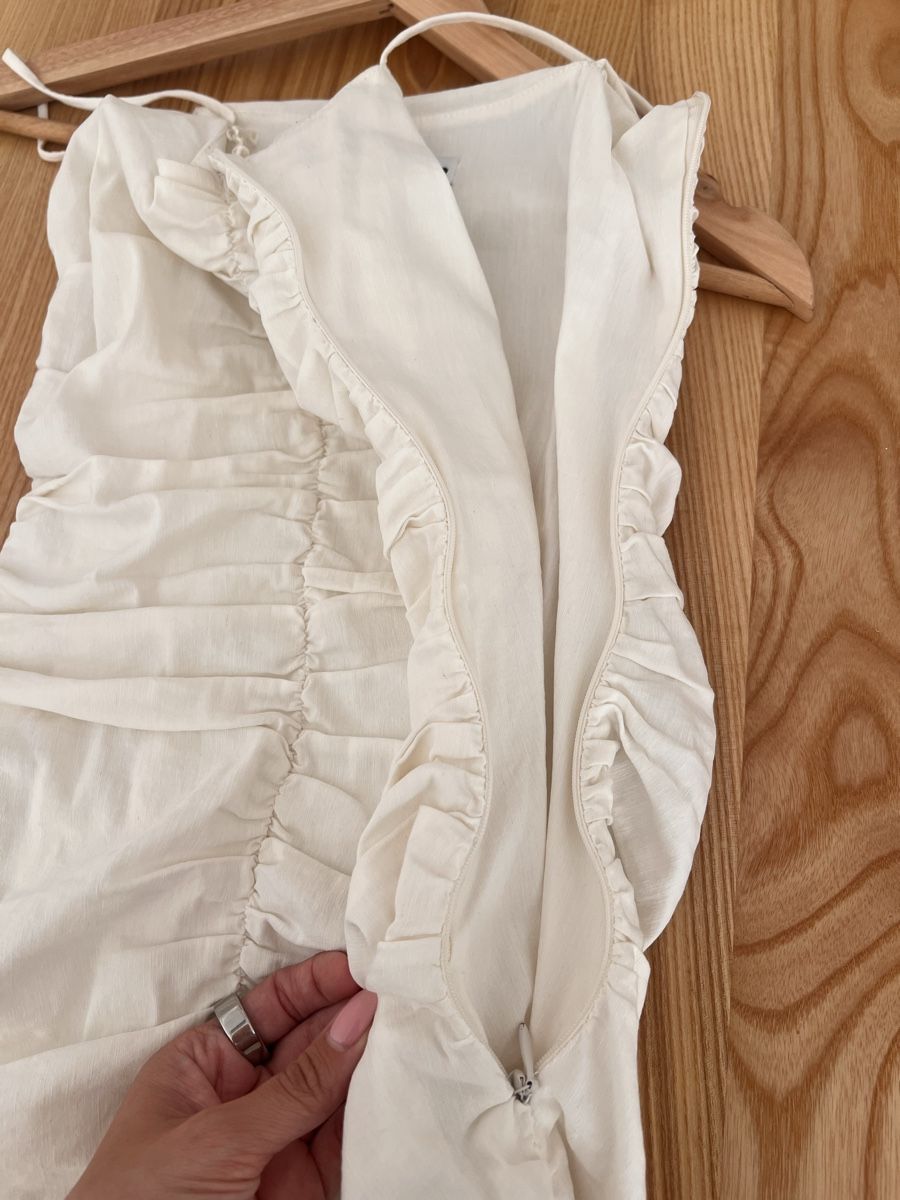 Zara Vestiti: White Summer Dress XS – Usato da Erlenbach ZH venduto da Ma.Pi 4