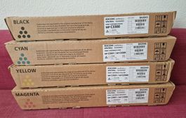 4 x Original Toner Ricoh Aficio MP C2800 C3300
