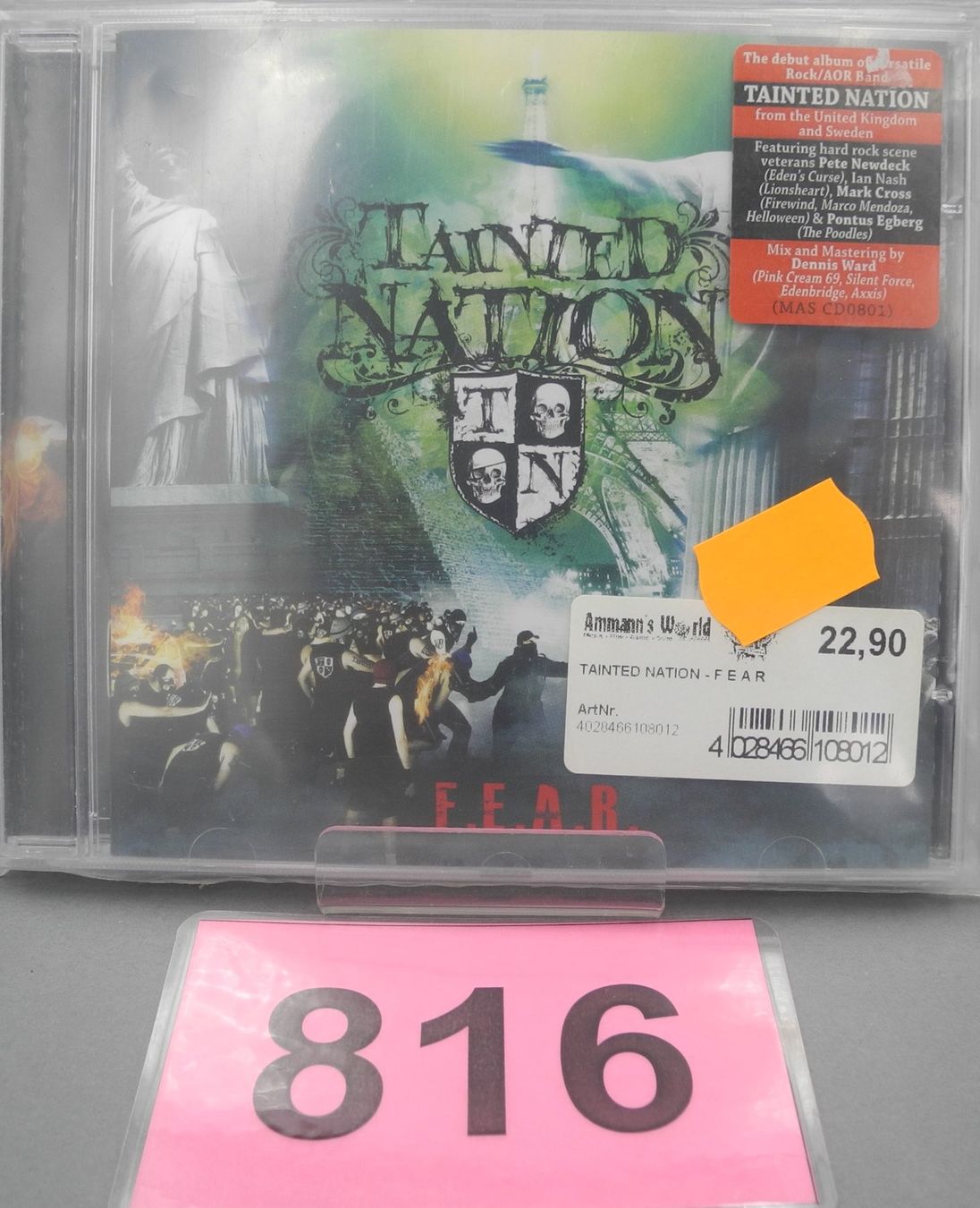 CDs: CD Tainted Nation, "FEAR", Nr.  816 – Neu und originalverpackt aus Kottwil von Crazyrolf