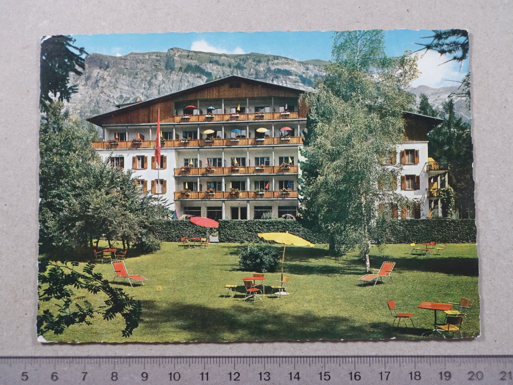Ansichtskarten: Flims - Waldhaus, Hotel Adula, 1964 – Gebraucht aus Lenzburg von fh1