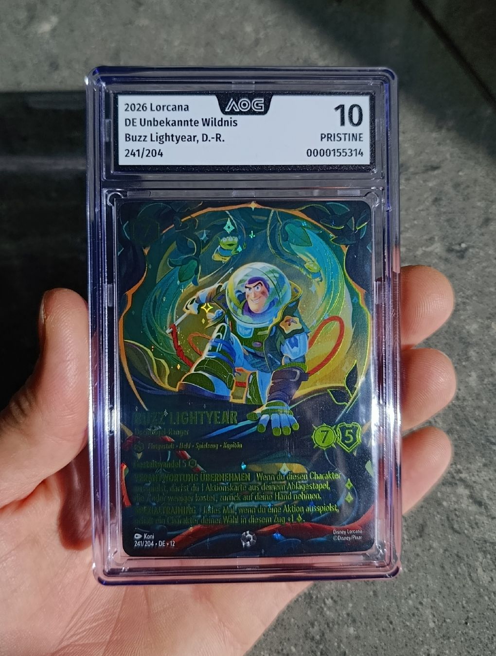 Disney Carte collezionabili: Iconic Lorcana Buzz Lightyear 241/204, AOG 10 Pristine – Nuovo (secondo la descrizione) da Wil SG venduto da Donaldus 3
