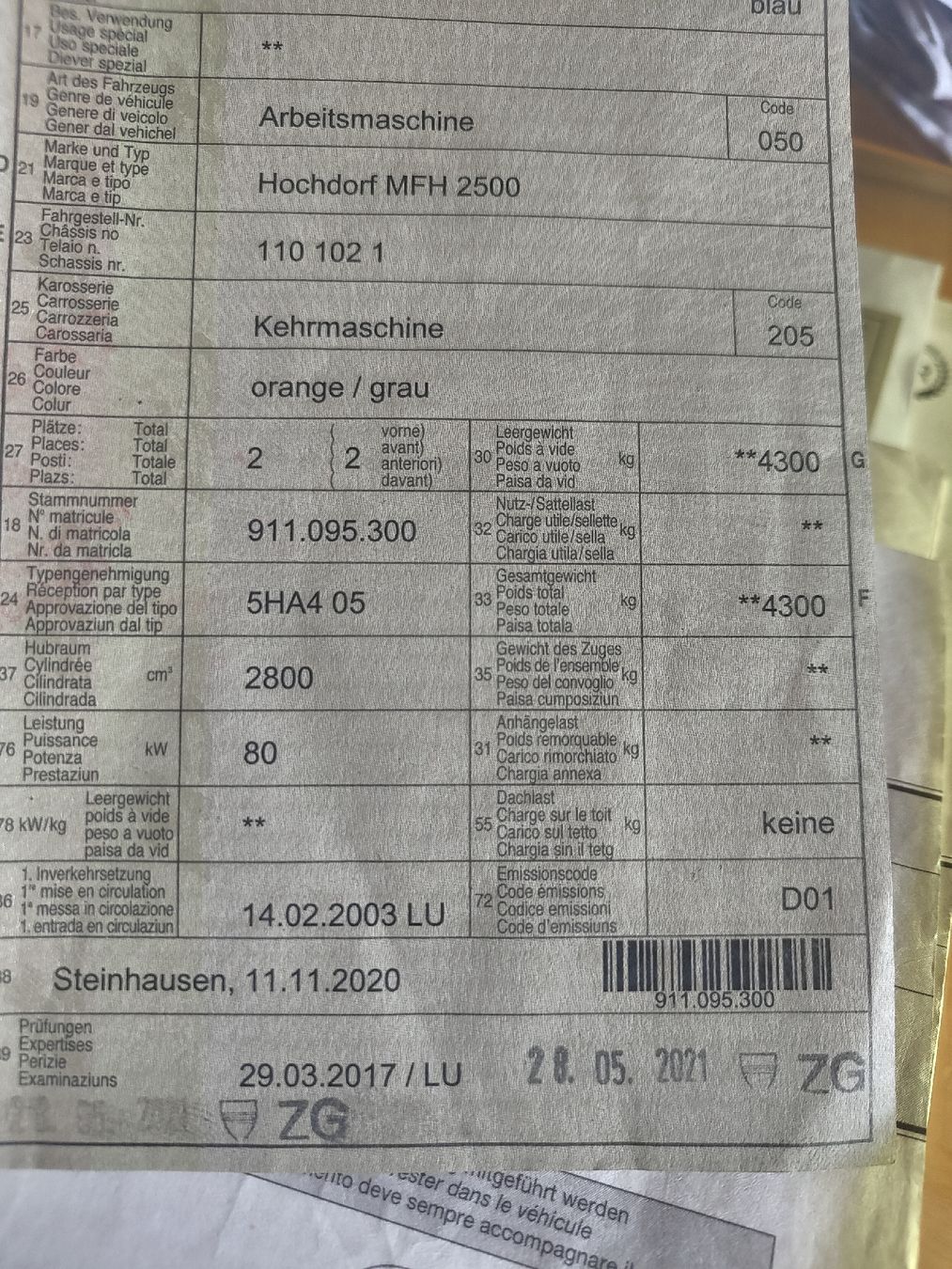 Aebi Alle Maschinen: Aebi MFH 2500 Kehrmaschine – Gebraucht aus Menzingen von Diesel_913 4