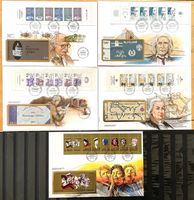 1985 - 90 FDC Frankreich- France - Persönlichkeiten aus MH