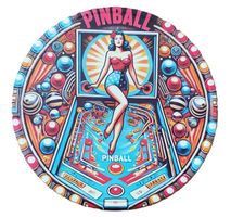 Pinball Vintage Girl  - Blechschild  (neu/OVP)