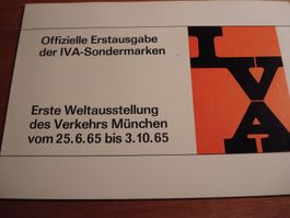 Folder 1965, Deutschland, 1. Weltausstellung Verkehr, Münche