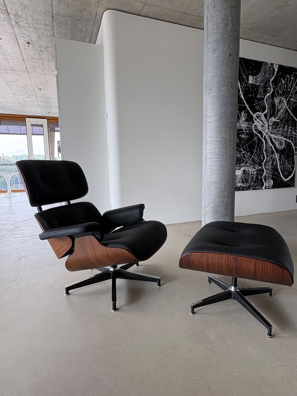 Poltrone: Designer Lounge Sessel und Ottoman - Echtes Leder – Nuovo e nell'imballaggio originale da Münchenstein venduto da AndreHaus 6