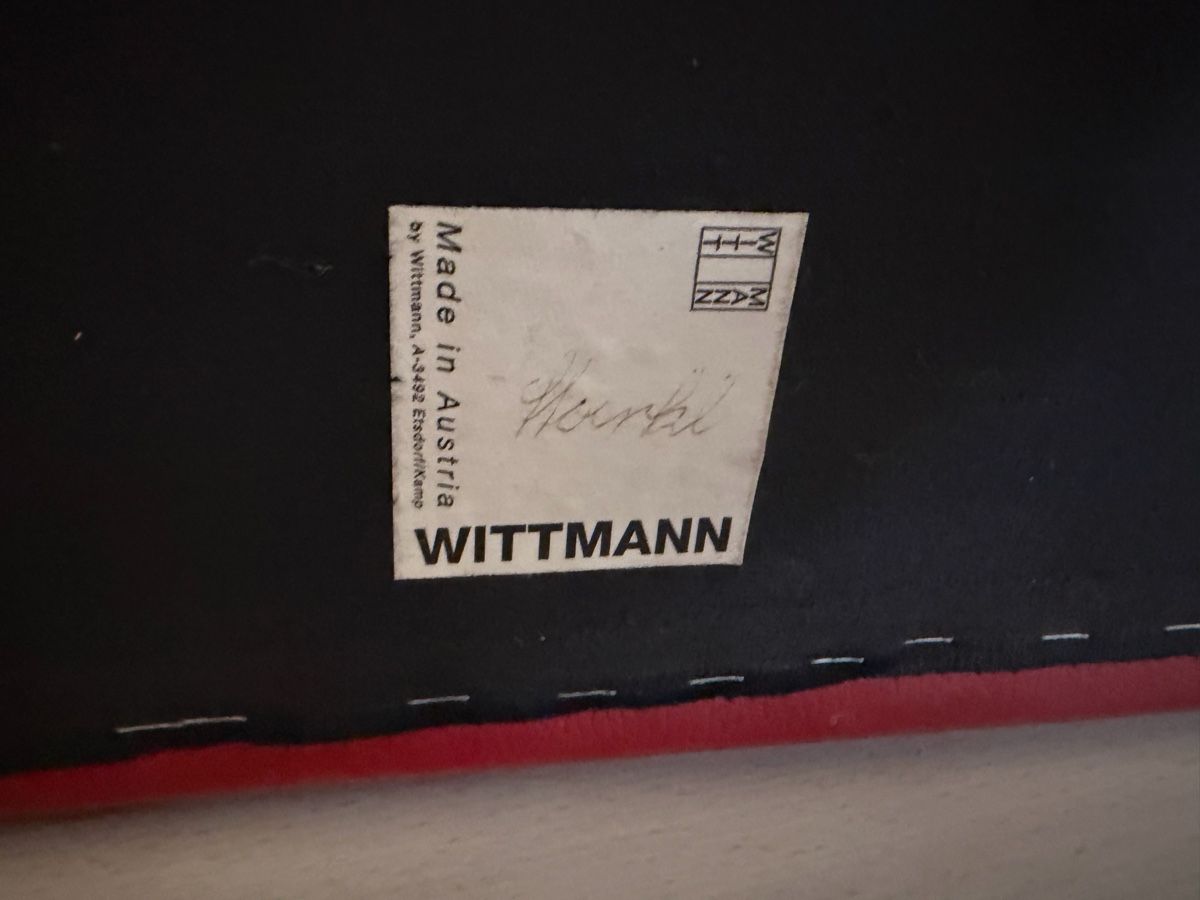 Wittmann Poltrone: Sessel Leder rot Wittmann  – Usato da Sursee venduto da Fion 3
