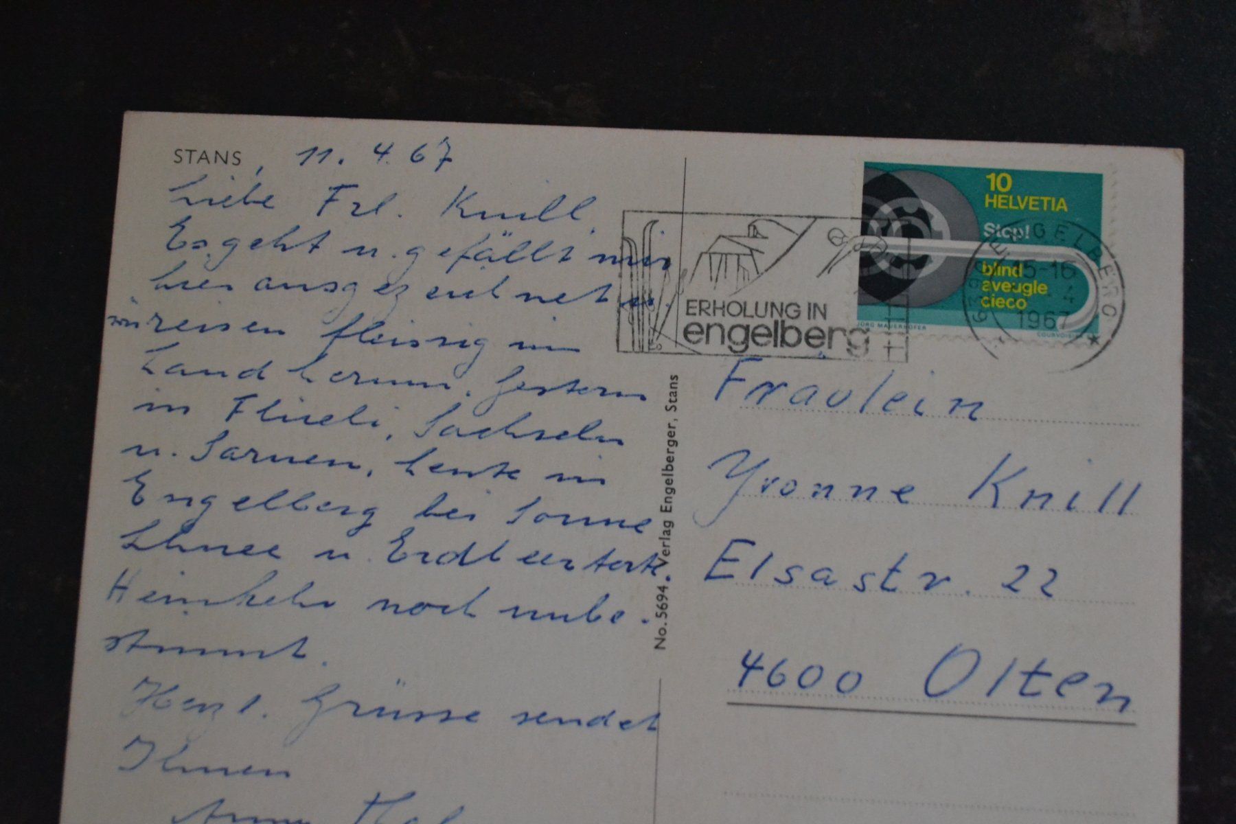 Cartoline postali: AK Stans NW – Usato da Beinwil am See venduto da kajak55 1