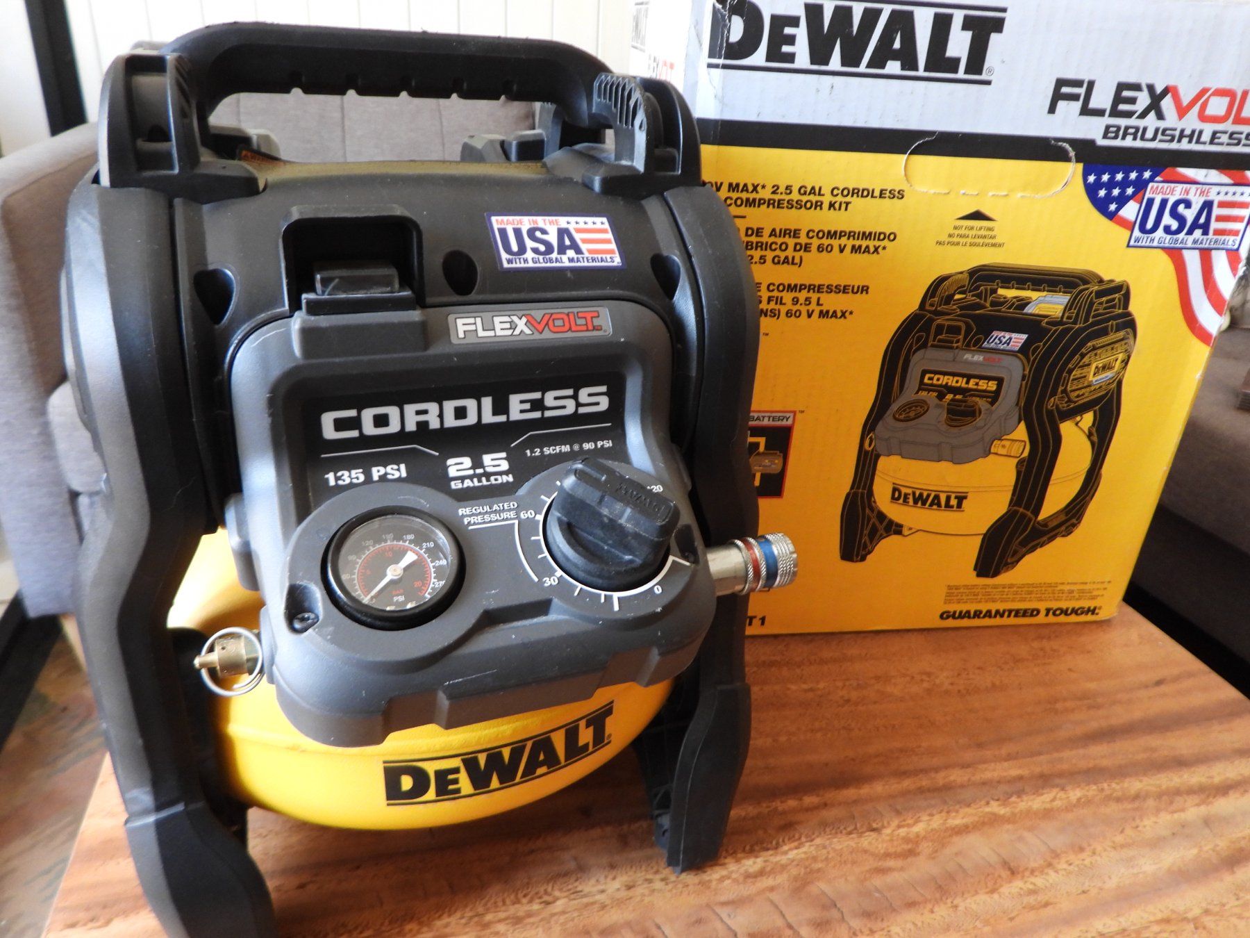 Dewalt Compresseurs: Dewalt Flexvolt Air Compressor Brushless Made in USA – D'occasion à Tavannes par jimananas