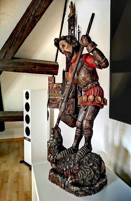 Sculture & Statue: Schnitzplastik heiliger Georg – Usato da Horn venduto da sniper0174