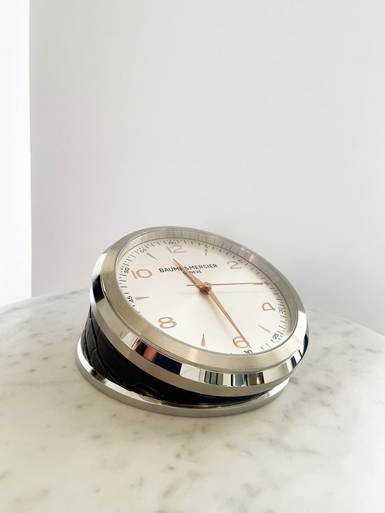 Horloge de table Baume et Mercier Clifton Quartz Crocodile