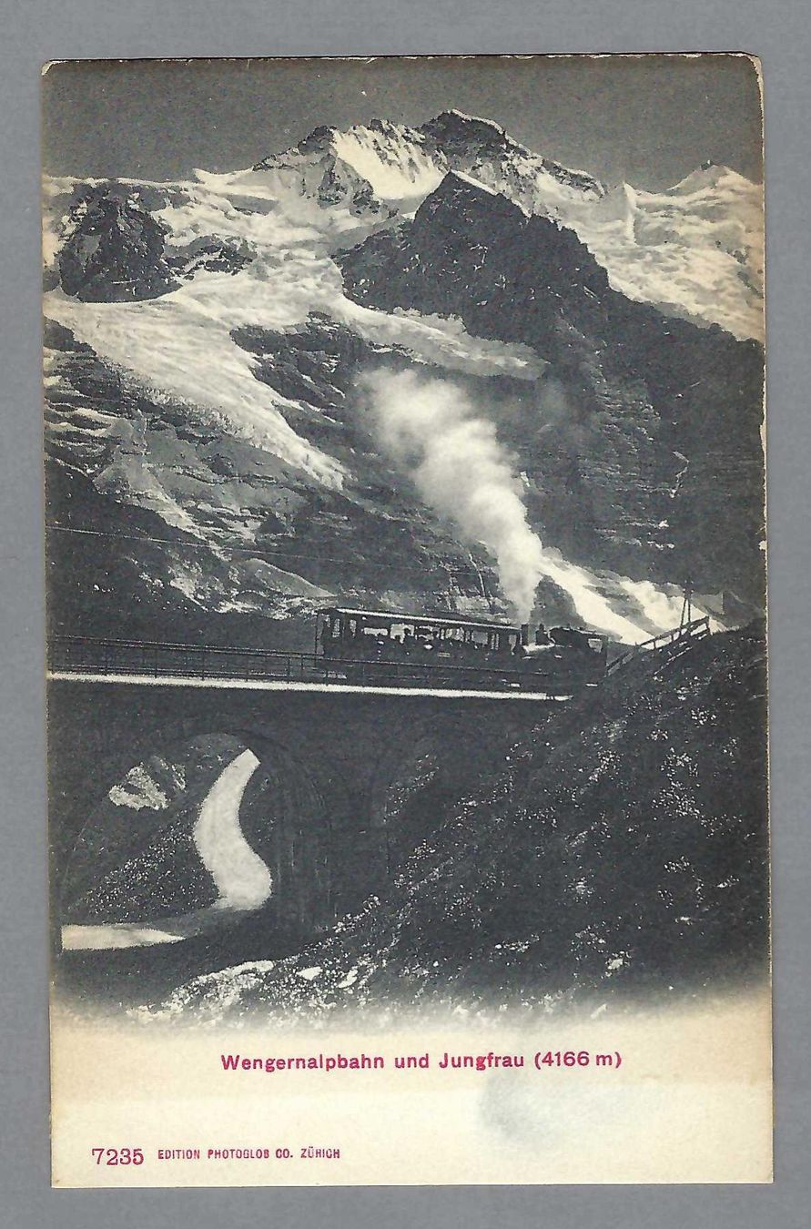Cartoline postali: WENGERNALPBAHN MIT ZUG, * – Usato da Pura venduto da ulisse1957