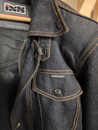 IXS Denim Motorradjacke Black