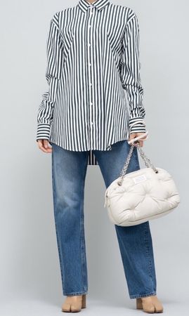 Maison Margiela Signature Stitch Straight Leg Denim Jeans