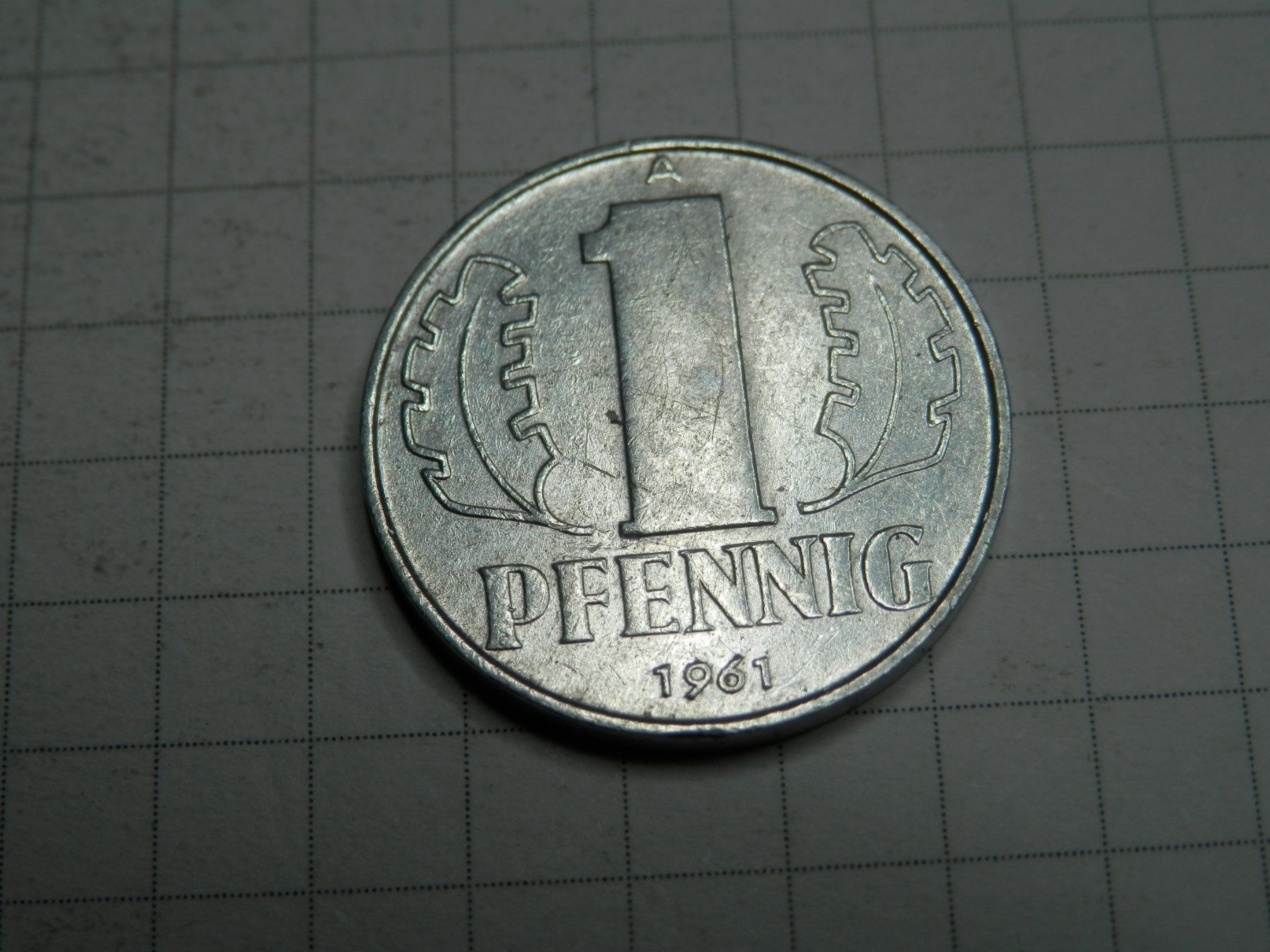 Tutti le monete: Deutschland - DDR 1 Pfennig, 1961 – Usato da Weiach venduto da weiach81