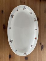 Porzellan Langenthal 1957 Servierplatte mit Blumenmuster,
