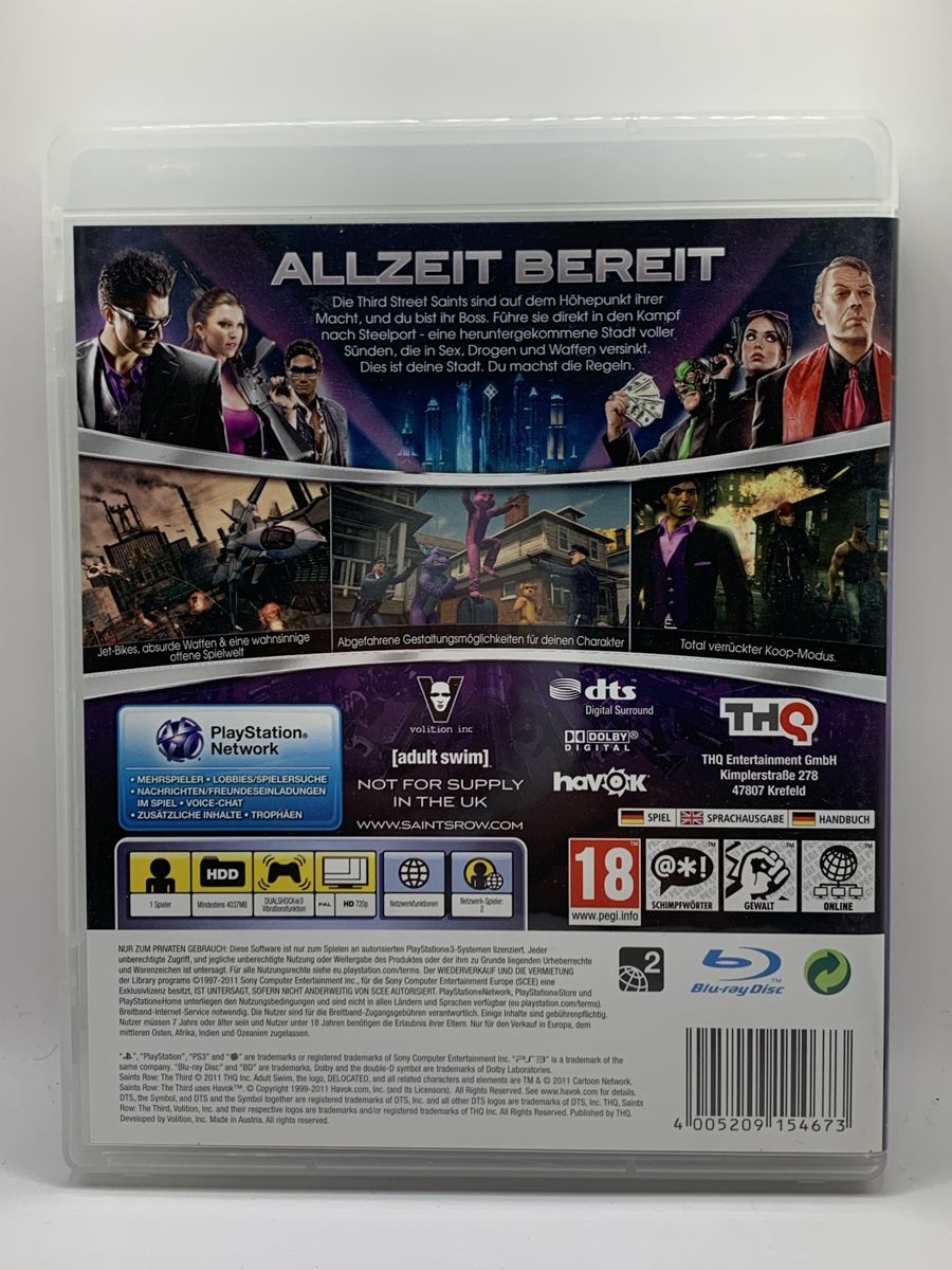 Sony Giochi: Saints Row The Third - PS3 – Usato da Ostermundigen venduto da RG-Collector 1