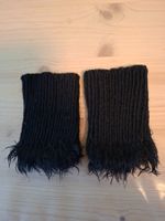 Hanteli Pulswärmer schwarz gestrickt